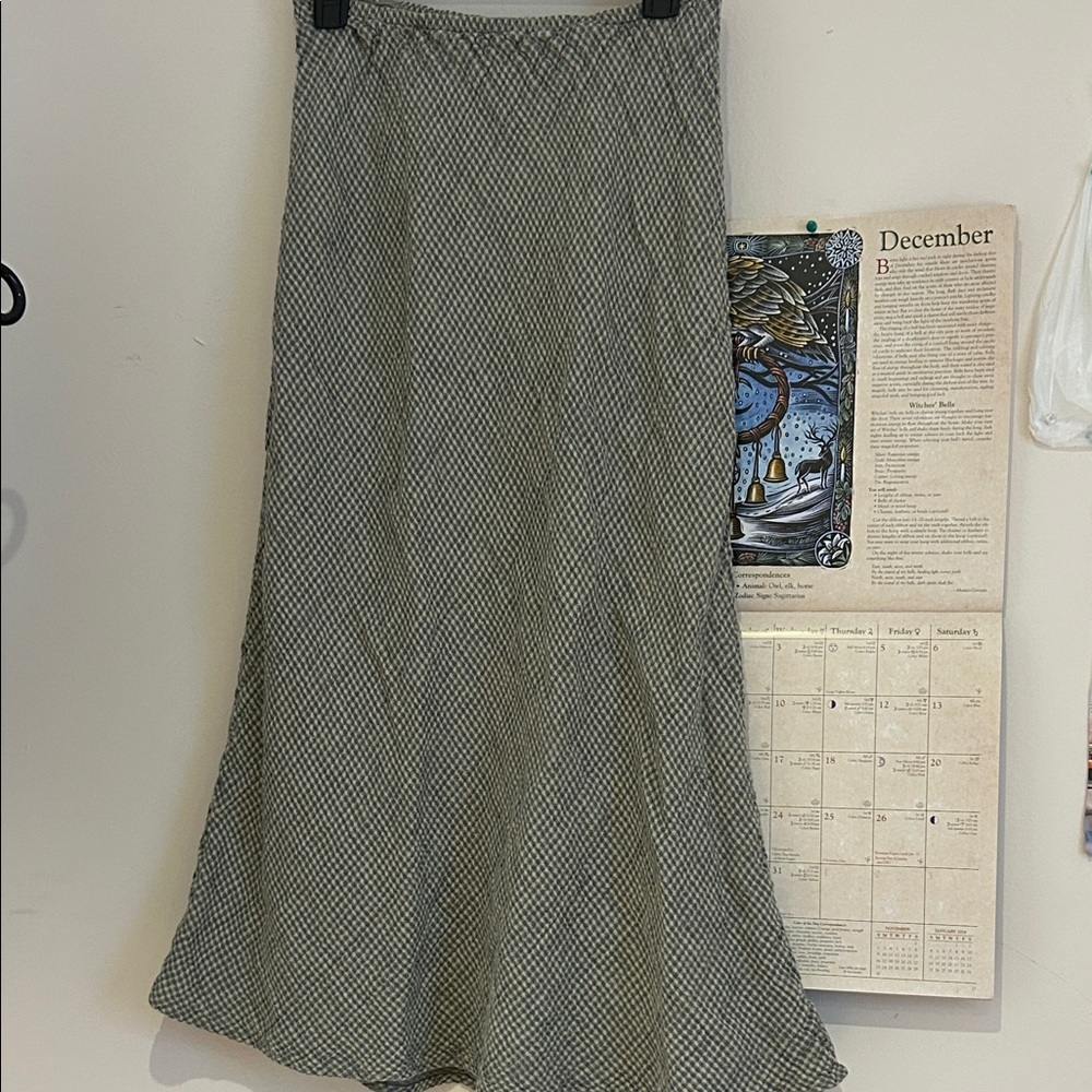 FLAX 100% Linen Textured Maxi Skirt